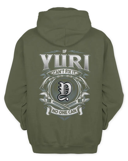 YURI AP81-K4-626 - Personalized Ahmed Quote Apparel “If Ahmed Can't Fix It, No One Can” - Unisex Hoodie - Military Green