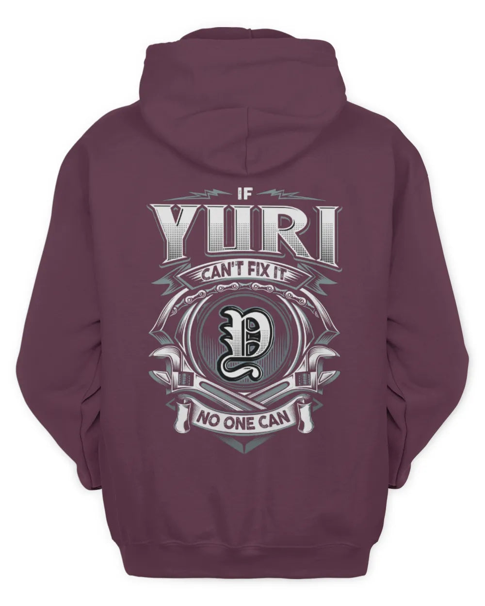 YURI AP81-K4-626 - Personalized Ahmed Quote Apparel “If Ahmed Can't Fix It, No One Can” - Unisex Hoodie - Maroon