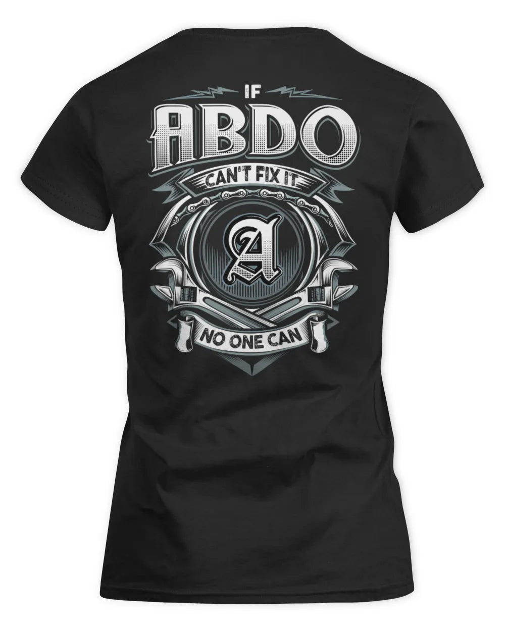 ABDO AP81-K4-626 - Personalized Ahmed Quote Apparel “If Ahmed Can't Fix It, No One Can” - Women's Standard T-Shirt - Black