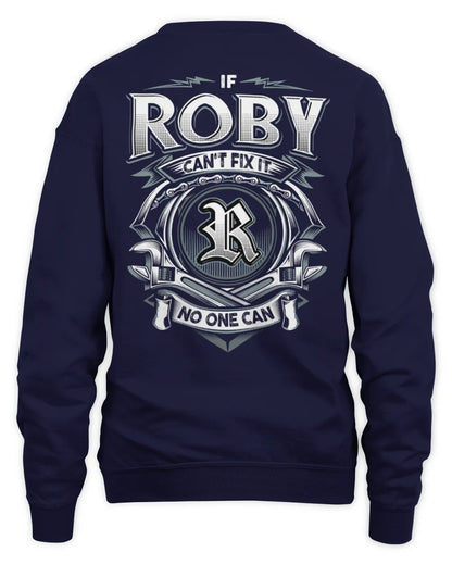 ROBY AP81-K4-626 - Personalized Ahmed Quote Apparel “If Ahmed Can't Fix It, No One Can” - Unisex Sweatshirt - Navy