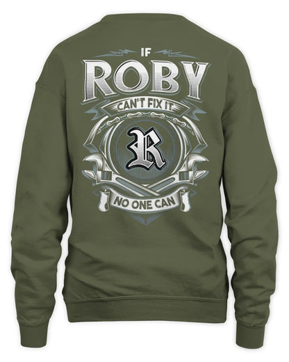 ROBY AP81-K4-626 - Personalized Ahmed Quote Apparel “If Ahmed Can't Fix It, No One Can” - Unisex Sweatshirt - Military Green