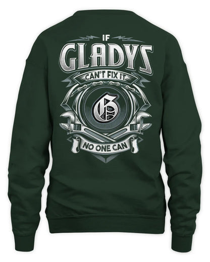 GLADYS AP81-K4-626 - Personalized Ahmed Quote Apparel “If Ahmed Can't Fix It, No One Can” - Unisex Sweatshirt - Forest Green