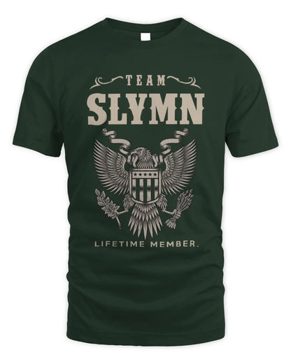 SLYMN TP06-K82 – Personalized Classic Style Apparel “Team NAME Lifetime Member” - Unisex Standard T-Shirt - Forest Green