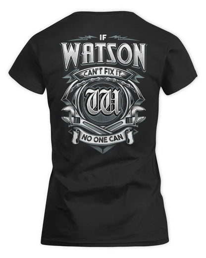 WATSON AP81-K4-626 - Personalized Ahmed Quote Apparel “If Ahmed Can't Fix It, No One Can” - Women's Standard T-Shirt - Black