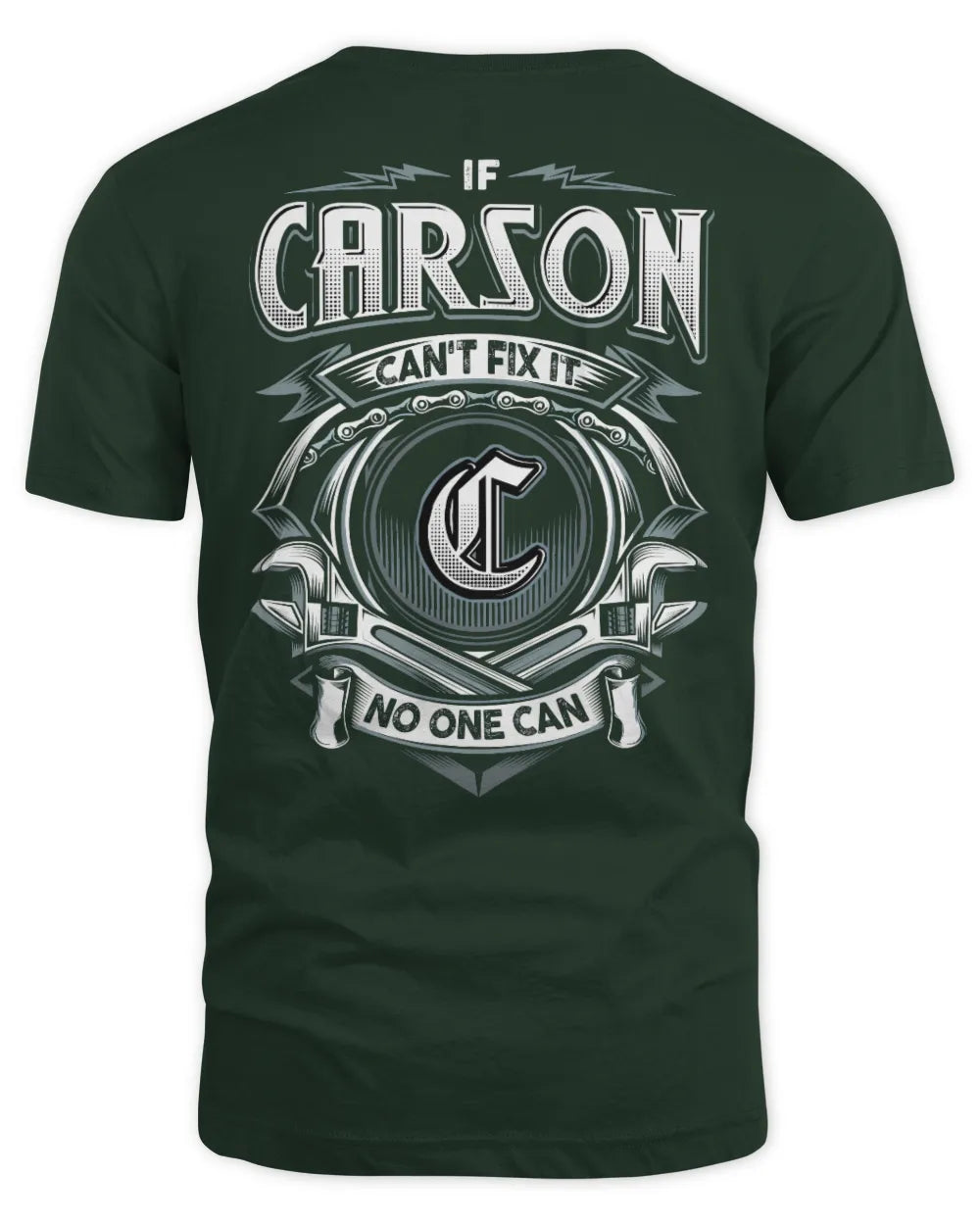 CARSON AP81-K4-626 - Personalized Ahmed Quote Apparel “If Ahmed Can't Fix It, No One Can” - Unisex Standard T-Shirt - Forest Green