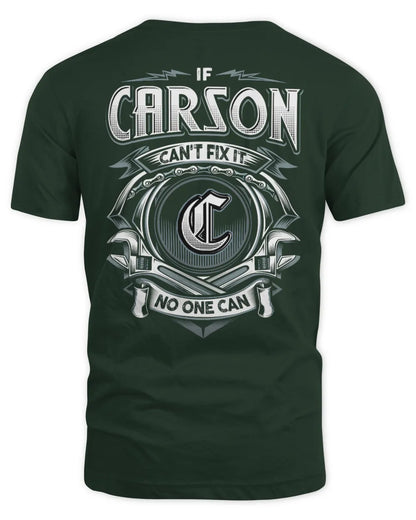 CARSON AP81-K4-626 - Personalized Ahmed Quote Apparel “If Ahmed Can't Fix It, No One Can” - Unisex Standard T-Shirt - Forest Green
