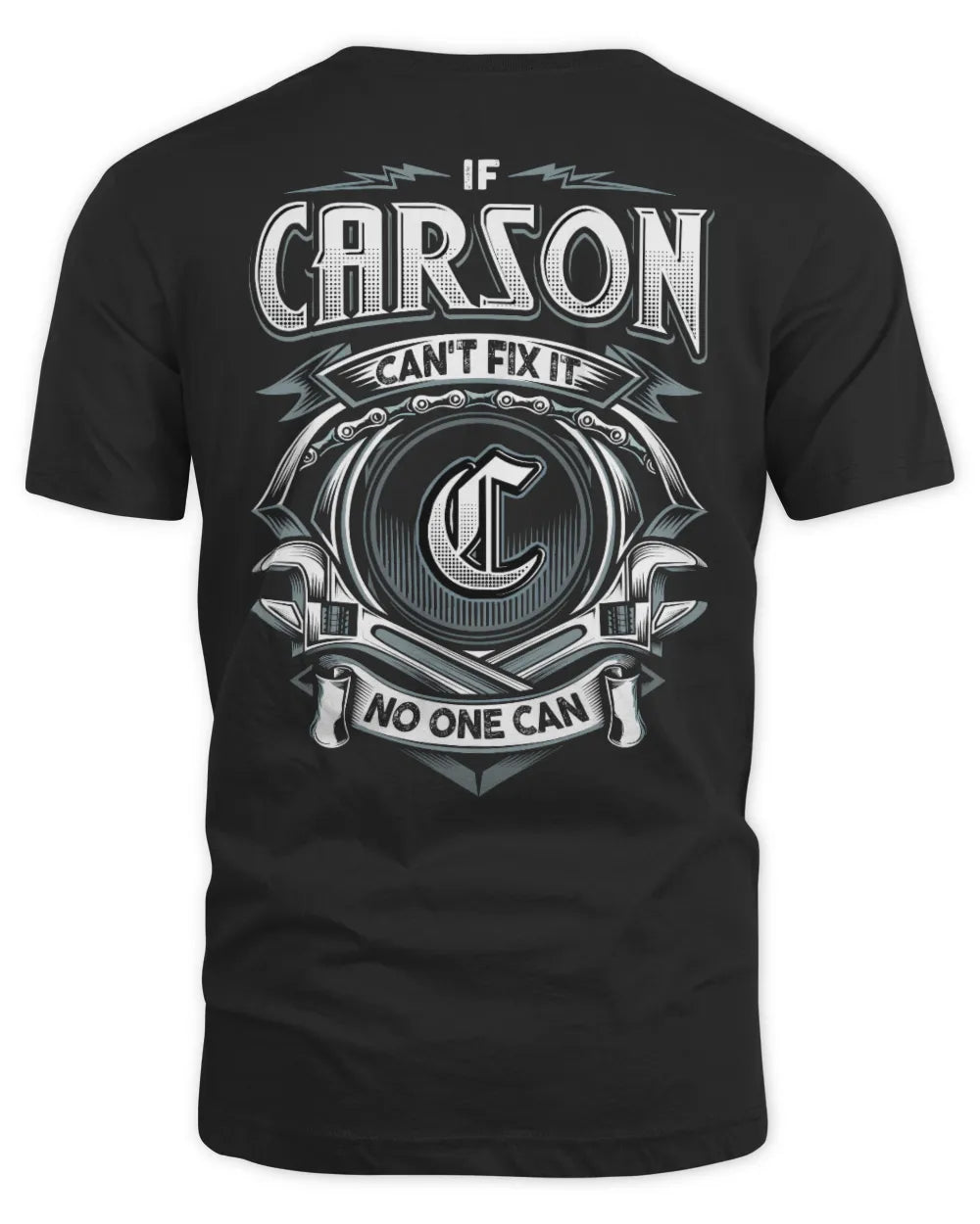 CARSON AP81-K4-626 - Personalized Ahmed Quote Apparel “If Ahmed Can't Fix It, No One Can” - Unisex Standard T-Shirt - Black