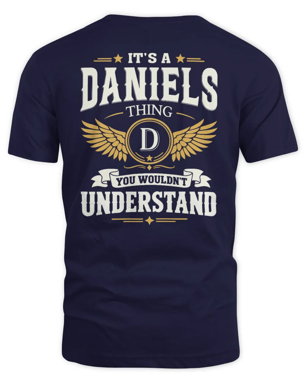DANIELS KT06-M008 It’s a [NAME] Thing – You Wouldn’t Understand | Personalized Vintage T-Shirt - Unisex Standard T-Shirt - Navy