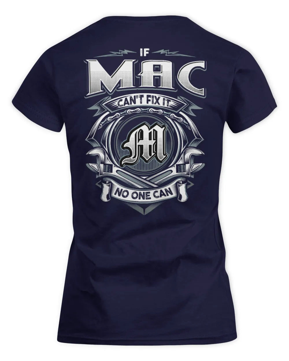 MAC AP81-K4-626 - Personalized Ahmed Quote Apparel “If Ahmed Can't Fix It, No One Can” - Women's Standard T-Shirt - Navy