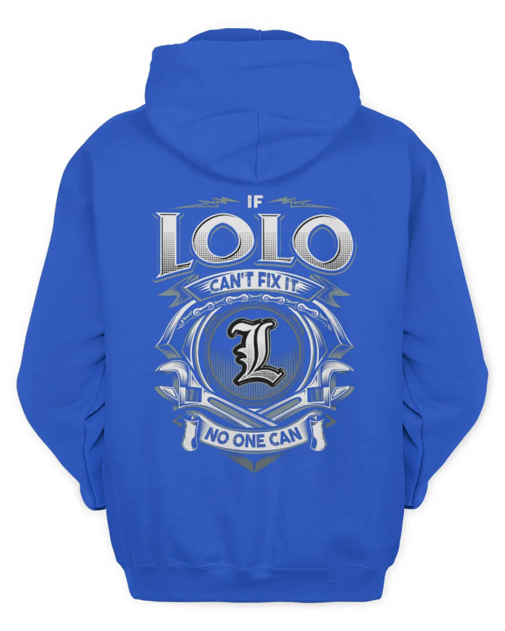 LOLO AP81-K4-626 - Personalized Ahmed Quote Apparel “If Ahmed Can't Fix It, No One Can” - Unisex Hoodie - Royal