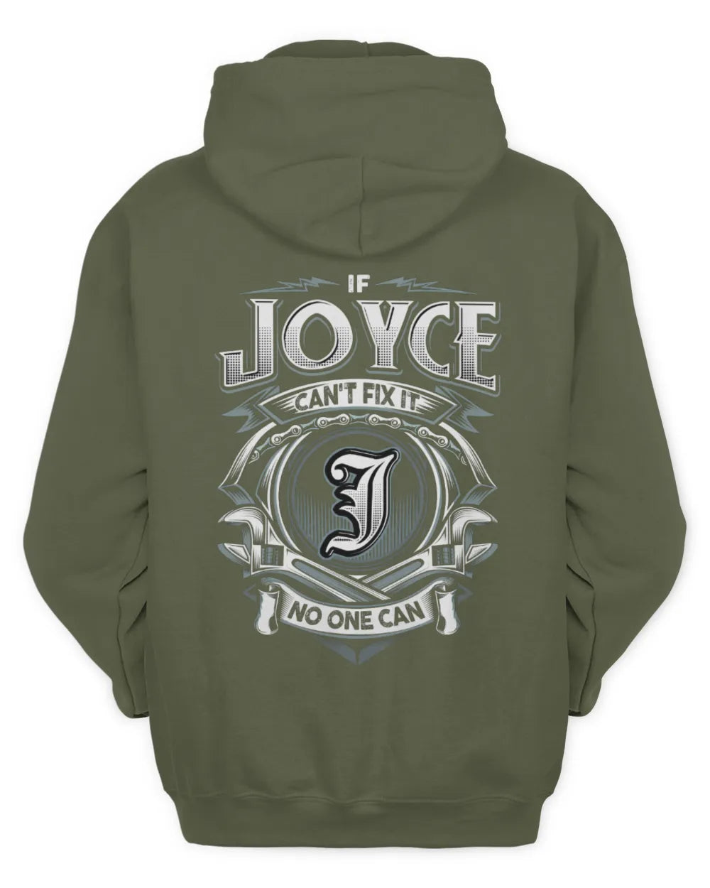 JOYCE AP81-K4-626 - Personalized Ahmed Quote Apparel “If Ahmed Can't Fix It, No One Can” - Unisex Hoodie - Military Green