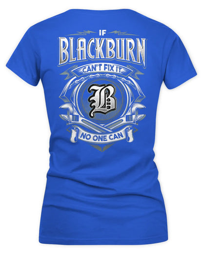 BLACKBURN AP81-K4-626 - Personalized Ahmed Quote Apparel “If Ahmed Can't Fix It, No One Can” - Women's V-Neck T-Shirt - Royal