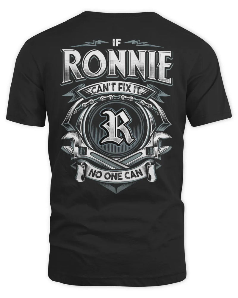 RONNIE AP81-K4-626 - Personalized Ahmed Quote Apparel “If Ahmed Can't Fix It, No One Can” - Unisex Standard T-Shirt - Black