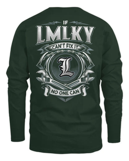 LMLKY AP81-K4-626 - Personalized Ahmed Quote Apparel “If Ahmed Can't Fix It, No One Can” - Men's Long Sleeved T-Shirt - Forest Green