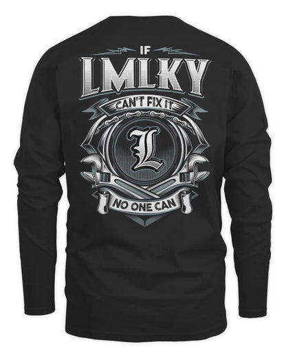 LMLKY AP81-K4-626 - Personalized Ahmed Quote Apparel “If Ahmed Can't Fix It, No One Can” - Men's Long Sleeved T-Shirt - Black