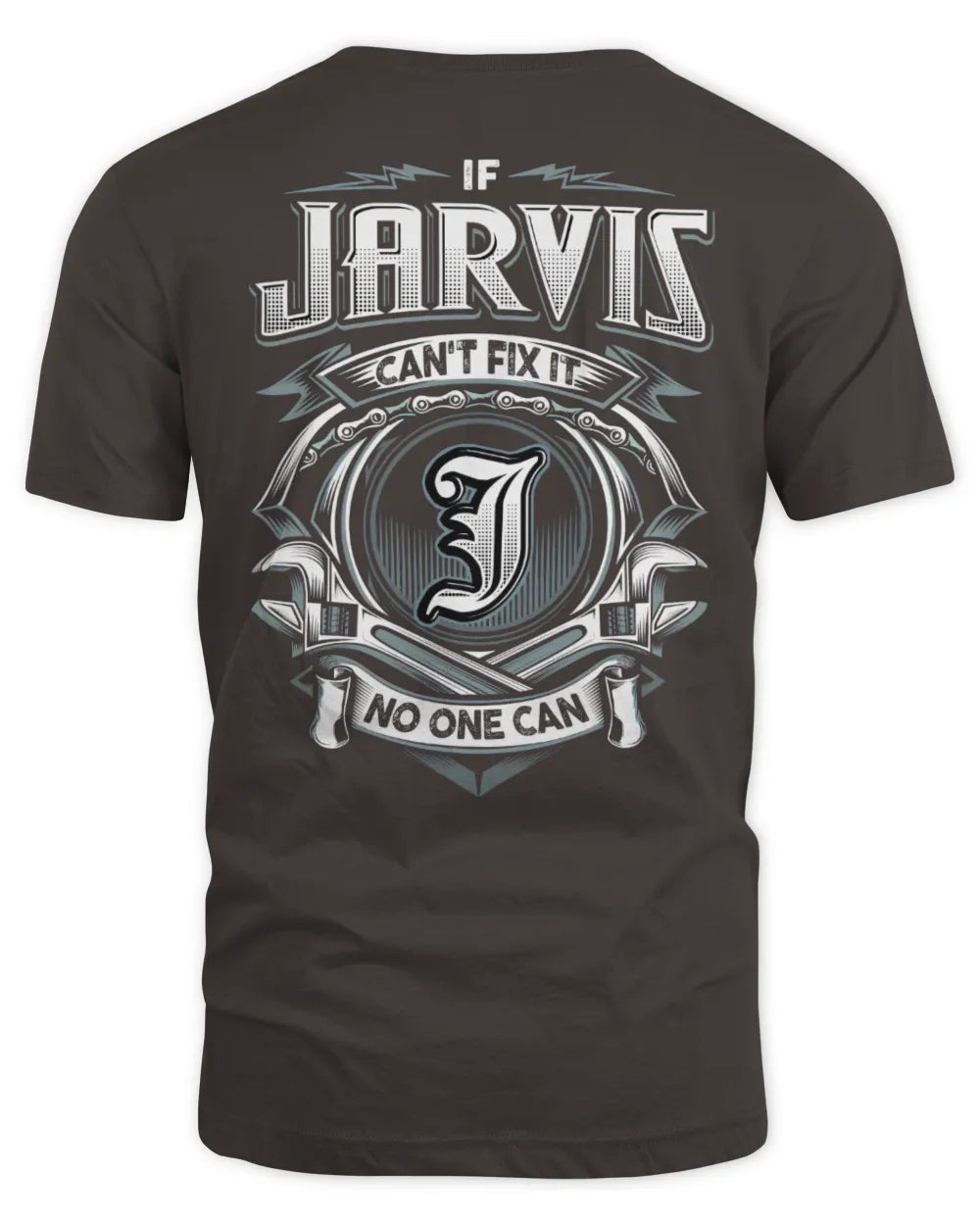 JARVIS AP81-K4-626 - Personalized Ahmed Quote Apparel “If Ahmed Can't Fix It, No One Can” - Unisex Standard T-Shirt - Dark Chocolate