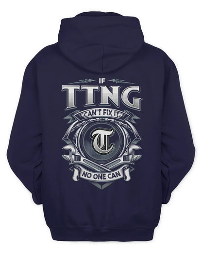 TTNG AP81-K4-626 - Personalized Ahmed Quote Apparel “If Ahmed Can't Fix It, No One Can” - Unisex Hoodie - Navy