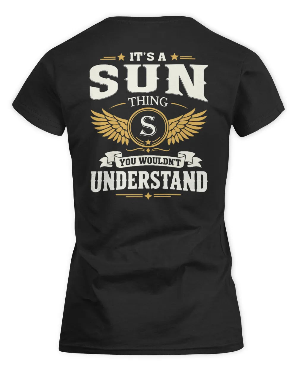SUN KT06-M008 It’s a [NAME] Thing – You Wouldn’t Understand | Personalized Vintage T-Shirt - Women's Standard T-Shirt - Black