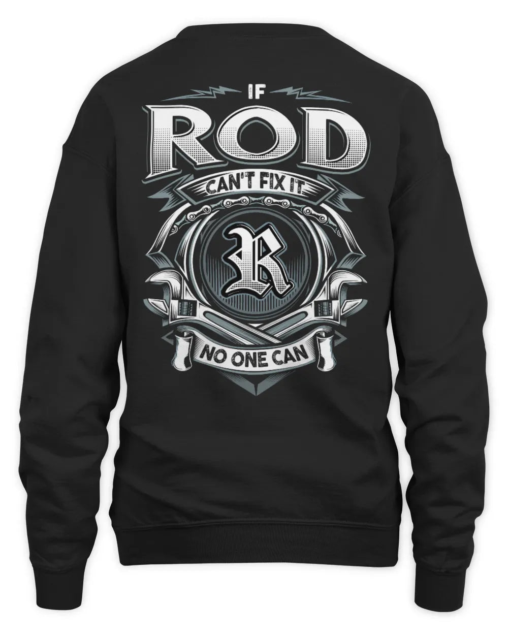 ROD AP81-K4-626 - Personalized Ahmed Quote Apparel “If Ahmed Can't Fix It, No One Can” - Unisex Sweatshirt - Black