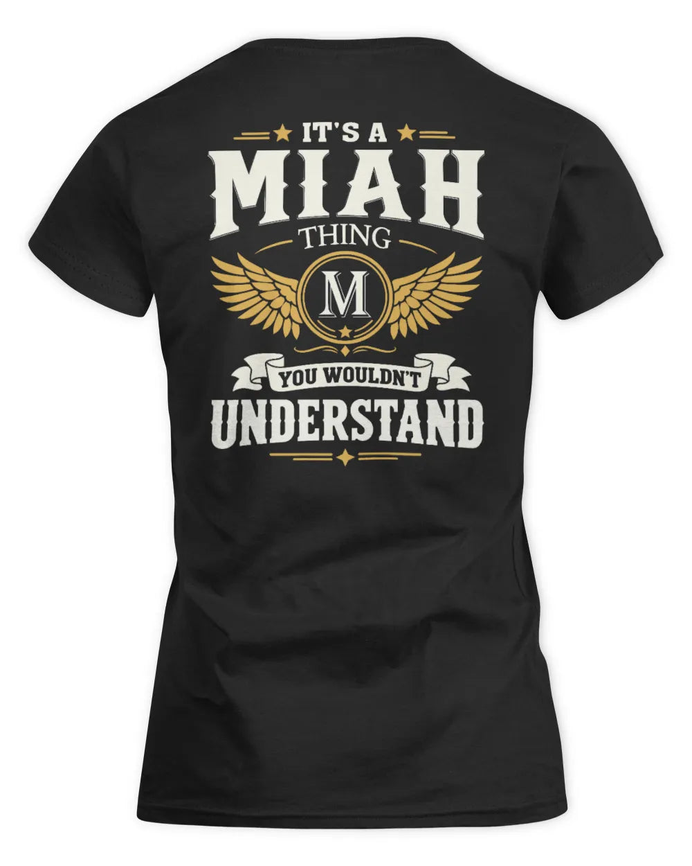 MIAH KT06-M008 It’s a [NAME] Thing – You Wouldn’t Understand | Personalized Vintage T-Shirt - Women's Standard T-Shirt - Black