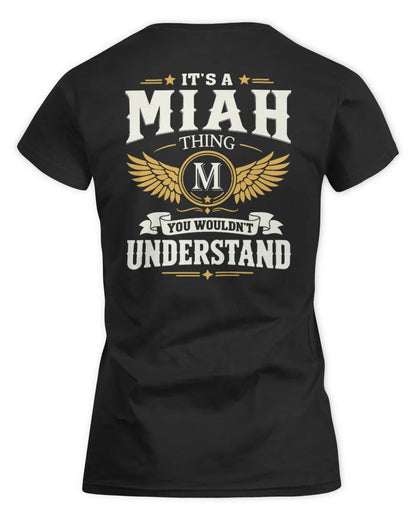 MIAH KT06-M008 It’s a [NAME] Thing – You Wouldn’t Understand | Personalized Vintage T-Shirt - Women's Standard T-Shirt - Black