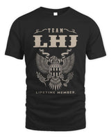 LHJ TP06-K82 – Personalized Classic Style Apparel “Team NAME Lifetime Member” - Unisex Standard T-Shirt - Black
