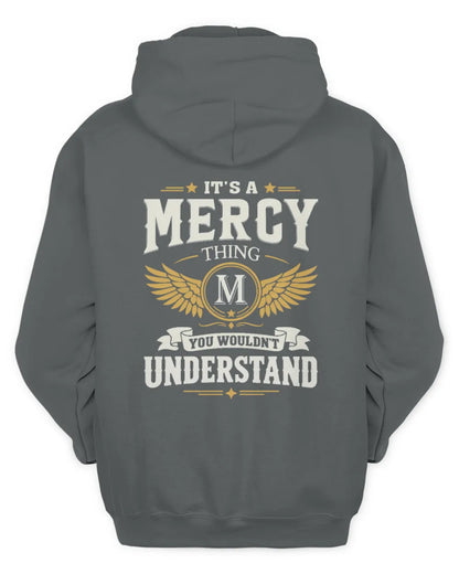MERCY KT06-M008 It’s a [NAME] Thing – You Wouldn’t Understand | Personalized Vintage T-Shirt - Unisex Hoodie - Charcoal