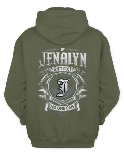JENALYN AP81-K4-626 - Personalized Ahmed Quote Apparel “If Ahmed Can't Fix It, No One Can” - Unisex Hoodie - Military Green