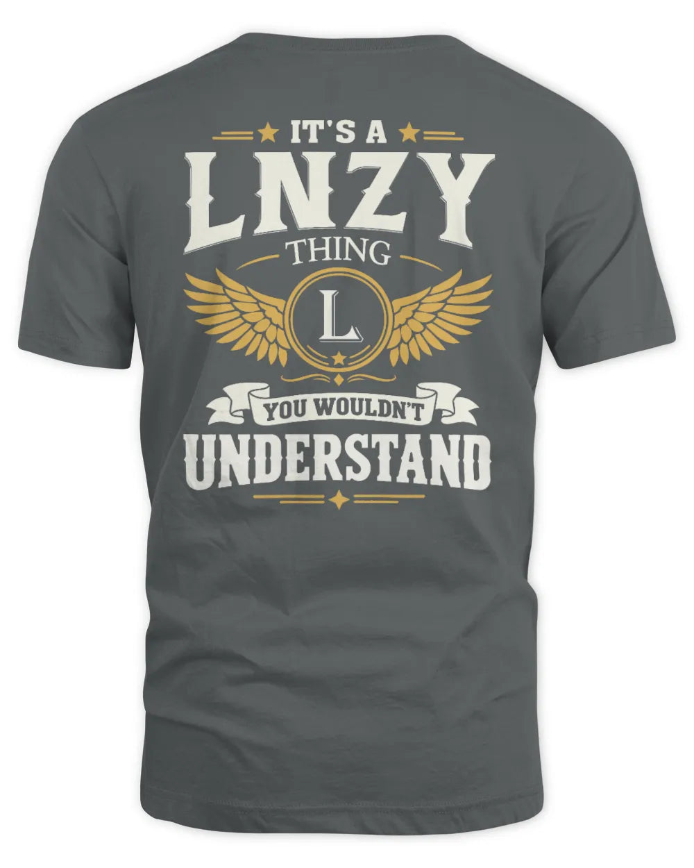 LNZY KT06-M008 It’s a [NAME] Thing – You Wouldn’t Understand | Personalized Vintage T-Shirt - Unisex Standard T-Shirt - Charcoal