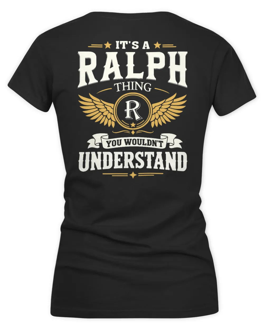 RALPH KT06-M008 It’s a [NAME] Thing – You Wouldn’t Understand | Personalized Vintage T-Shirt - Women's V-Neck T-Shirt - Black