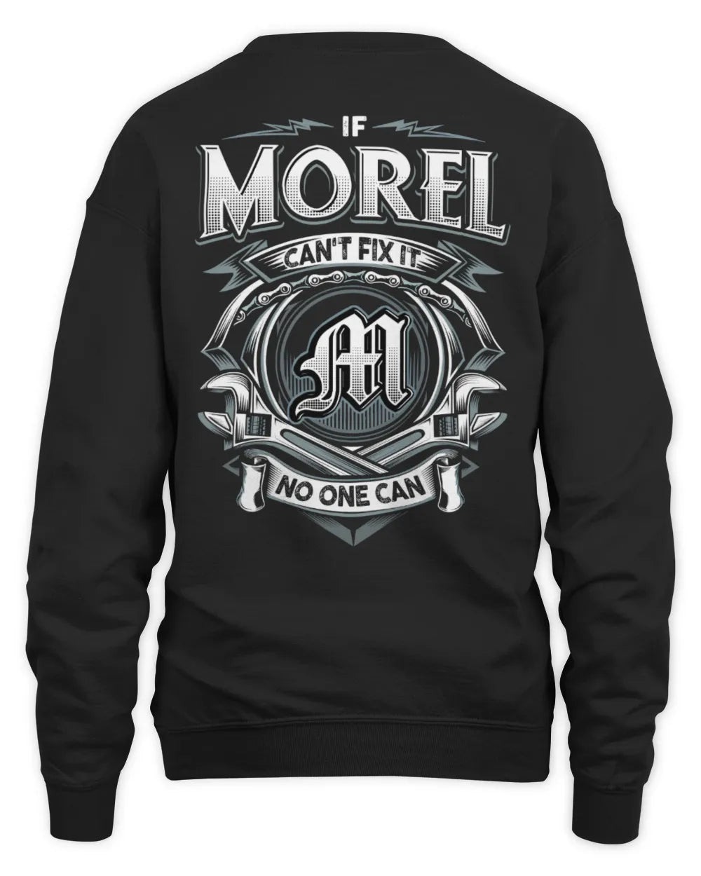 MOREL AP81-K4-626 - Personalized Ahmed Quote Apparel “If Ahmed Can't Fix It, No One Can” - Unisex Sweatshirt - Black