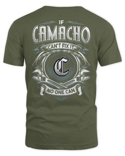 CAMACHO AP81-K4-626 - Personalized Ahmed Quote Apparel “If Ahmed Can't Fix It, No One Can” - Unisex Standard T-Shirt - Military Green