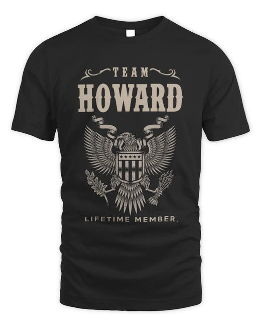 HOWARD TP06-K82 – Personalized Classic Style Apparel “Team NAME Lifetime Member”
