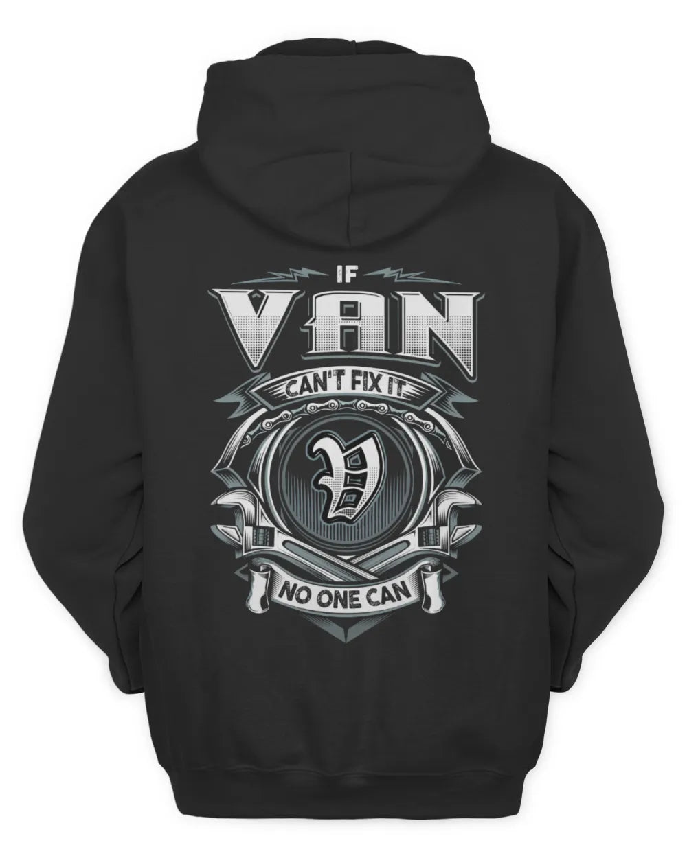 VAN AP81-K4-626 - Personalized Ahmed Quote Apparel “If Ahmed Can't Fix It, No One Can” - Unisex Hoodie - Black
