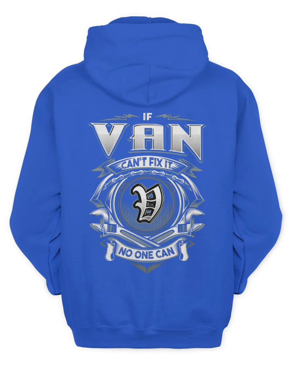 VAN AP81-K4-626 - Personalized Ahmed Quote Apparel “If Ahmed Can't Fix It, No One Can” - Unisex Hoodie - Royal