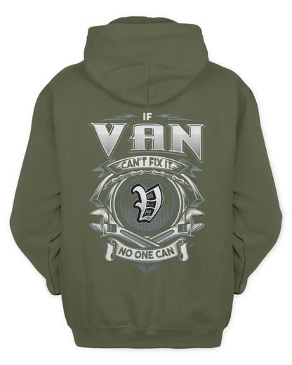 VAN AP81-K4-626 - Personalized Ahmed Quote Apparel “If Ahmed Can't Fix It, No One Can” - Unisex Hoodie - Military Green