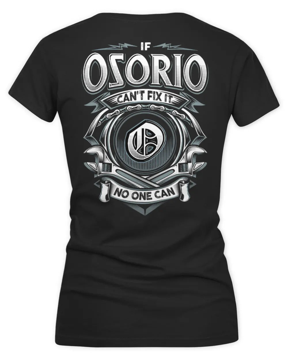 OSORIO AP81-K4-626 - Personalized Ahmed Quote Apparel “If Ahmed Can't Fix It, No One Can” - Women's V-Neck T-Shirt - Black
