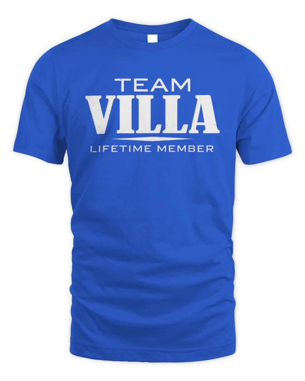 VILLA BL62-K4-128 - Personalized “Team NAME Lifetime Member” - Unisex Standard T-Shirt - Royal