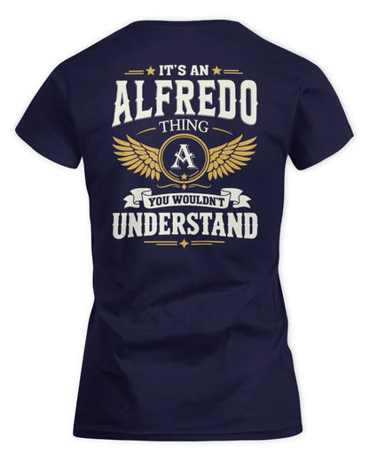 ALFREDO KT06-M008 It’s a [NAME] Thing – You Wouldn’t Understand | Personalized Vintage T-Shirt - Women's Standard T-Shirt - Navy
