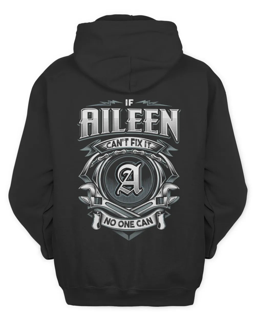 AILEEN AP81-K4-626 - Personalized Ahmed Quote Apparel “If Ahmed Can't Fix It, No One Can” - Unisex Hoodie - Black
