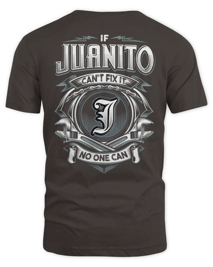 JUANITO AP81-K4-626 - Personalized Ahmed Quote Apparel “If Ahmed Can't Fix It, No One Can” - Unisex Standard T-Shirt - Dark Chocolate