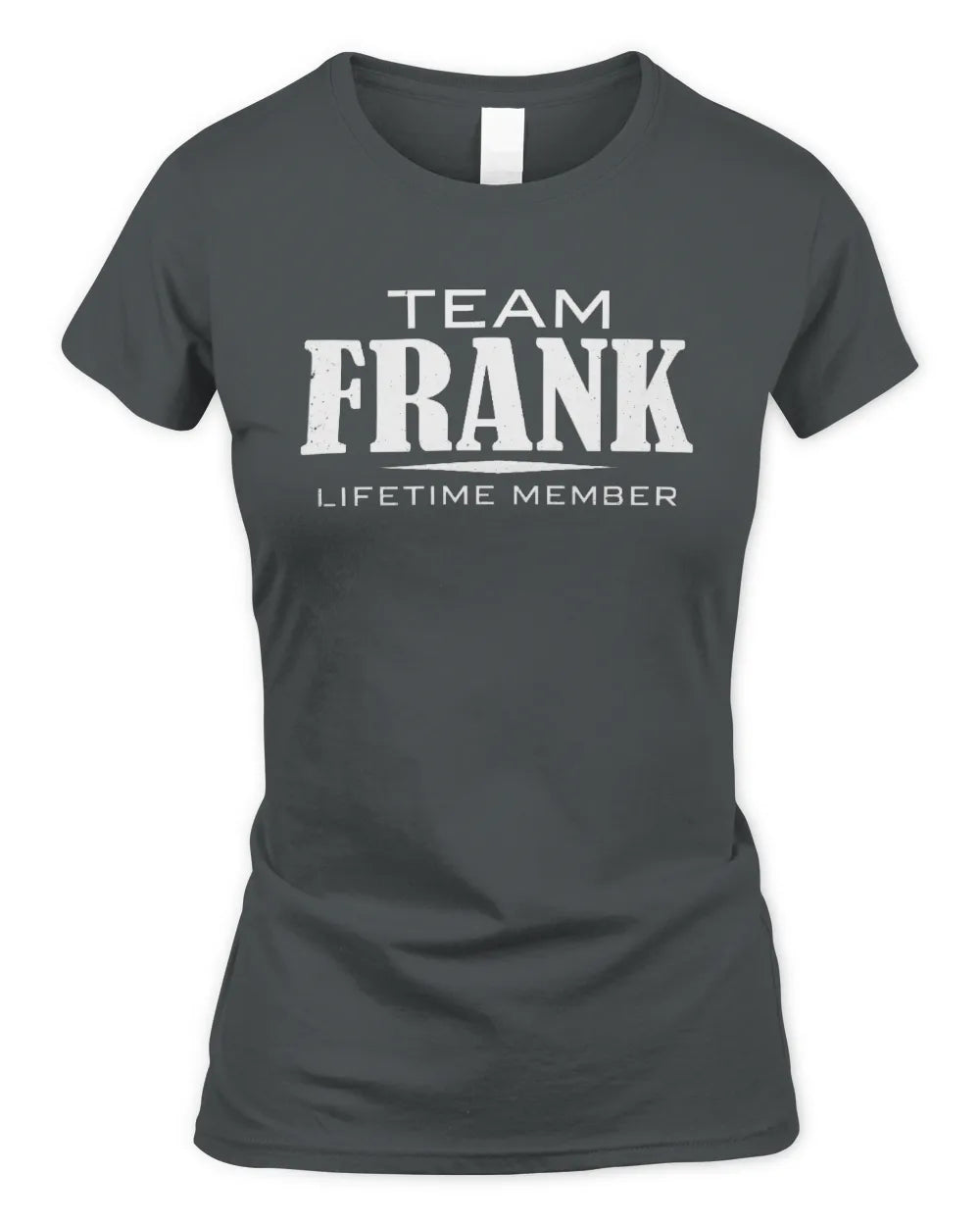 FRANK BL62-K4-128 - Personalized “Team NAME Lifetime Member” - Women's Standard T-Shirt - Charcoal