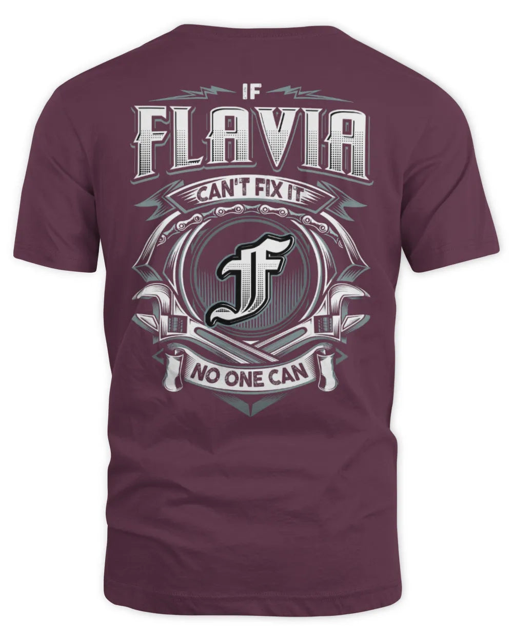 FLAVIA AP81-K4-626 - Personalized Ahmed Quote Apparel “If Ahmed Can't Fix It, No One Can” - Unisex Standard T-Shirt - Maroon