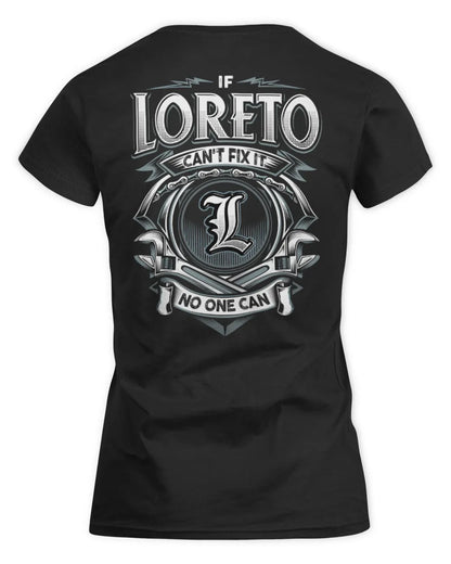 LORETO AP81-K4-626 - Personalized Ahmed Quote Apparel “If Ahmed Can't Fix It, No One Can” - Women's Standard T-Shirt - Black