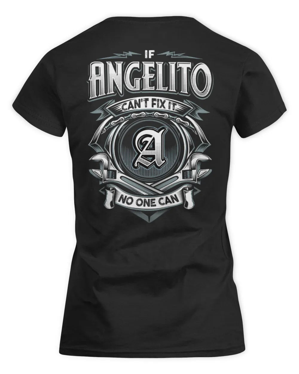 ANGELITO AP81-K4-626 - Personalized Ahmed Quote Apparel “If Ahmed Can't Fix It, No One Can” - Women's Standard T-Shirt - Black