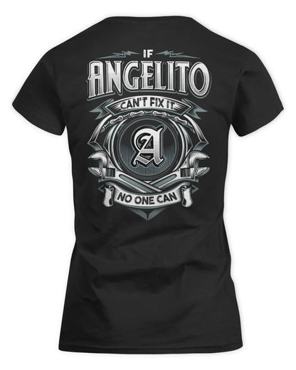 ANGELITO AP81-K4-626 - Personalized Ahmed Quote Apparel “If Ahmed Can't Fix It, No One Can” - Women's Standard T-Shirt - Black