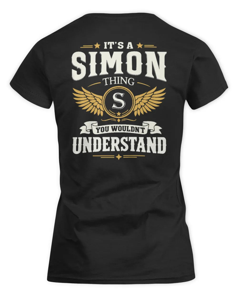 SIMON KT06-M008 It’s a [NAME] Thing – You Wouldn’t Understand | Personalized Vintage T-Shirt - Women's Standard T-Shirt - Black