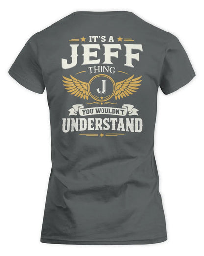 JEFF KT06-M008 It’s a [NAME] Thing – You Wouldn’t Understand | Personalized Vintage T-Shirt - Women's Standard T-Shirt - Charcoal
