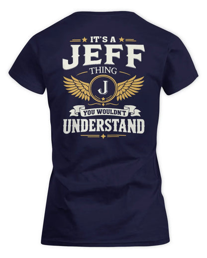 JEFF KT06-M008 It’s a [NAME] Thing – You Wouldn’t Understand | Personalized Vintage T-Shirt - Women's Standard T-Shirt - Navy