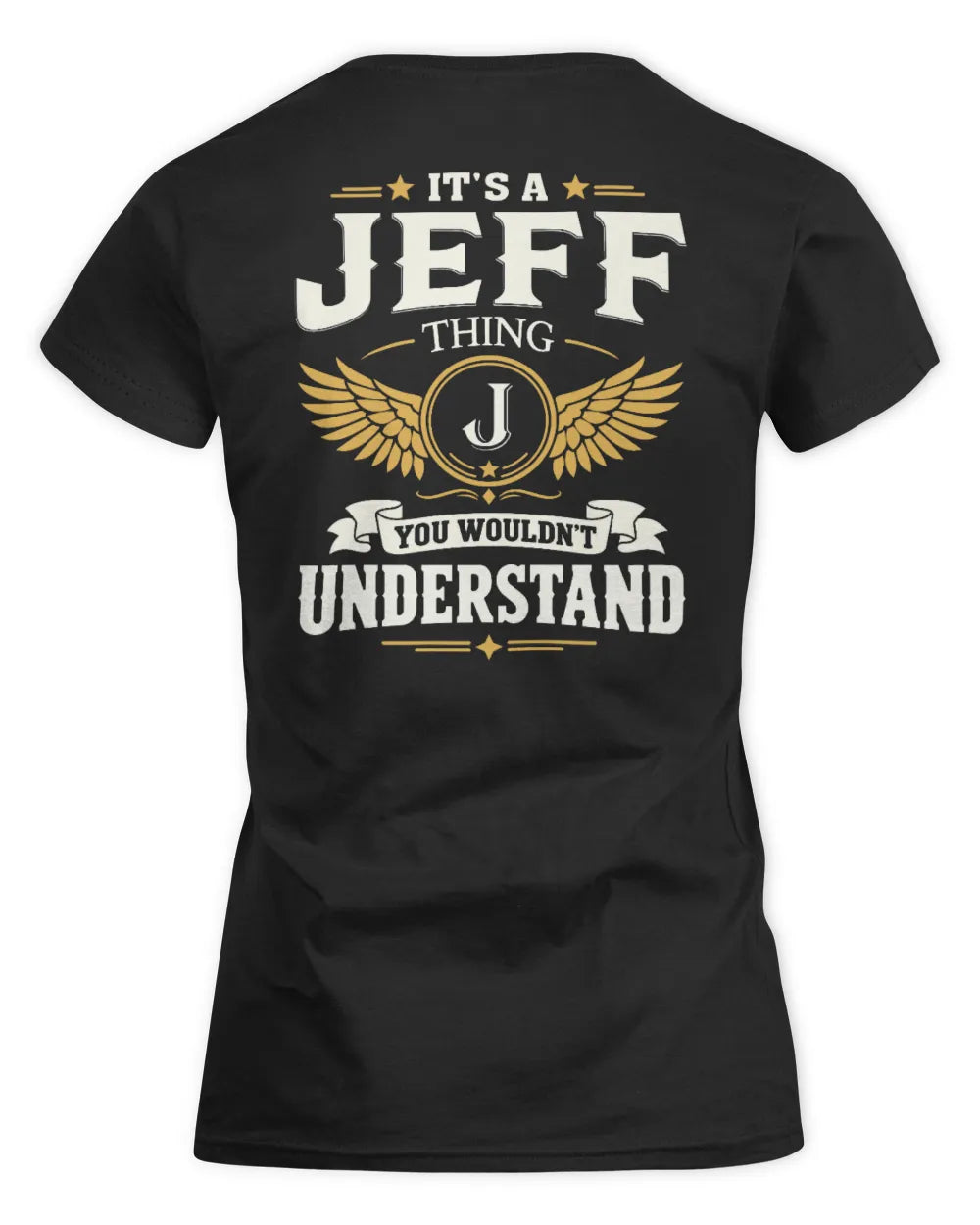 JEFF KT06-M008 It’s a [NAME] Thing – You Wouldn’t Understand | Personalized Vintage T-Shirt - Women's Standard T-Shirt - Black